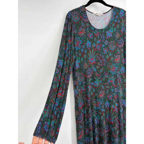 Boden Camille Jersey Midi Dress paisley floral print - Picture 4 of 8